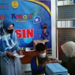 Vaksinasi Dosis Kedua di Sekolah Kreatif Menganti Lebih Kondusif
