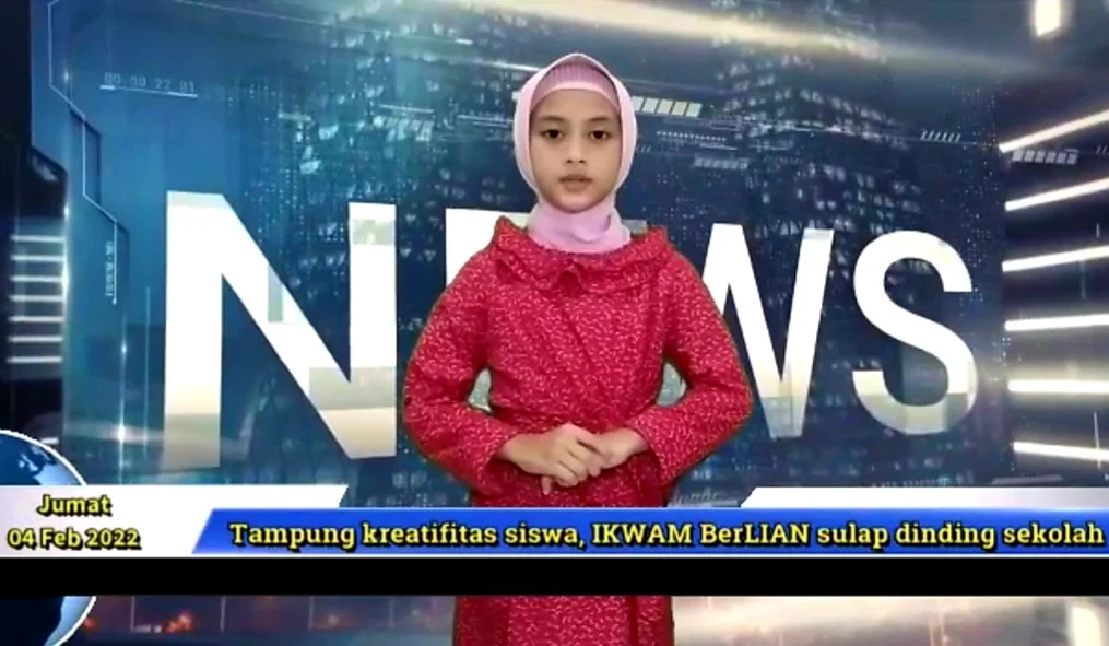 Jawab Tantangan Bunda, Siswa Berlian Ini Juara News Anchor