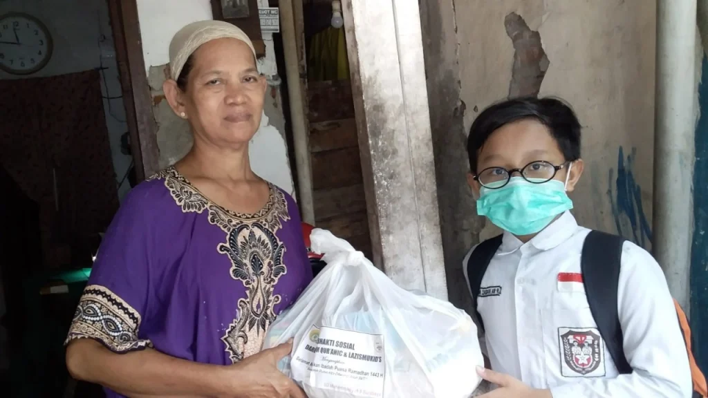 LazismuKid’s SD Musix Salurkan Bantuan Rp 25 Juta dan Sembako