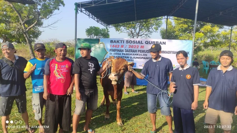 Belum Pernah Adakan Kurban, Ranting Ini Jadi Lokasi Baksos PDPM Gresik
