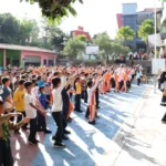 SD Mudisa Menggelar Senam ala Jember Wes Wayahe