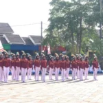 Formasi 77 Polisi Cilik SD Mugeb Memesona di Acara Ini