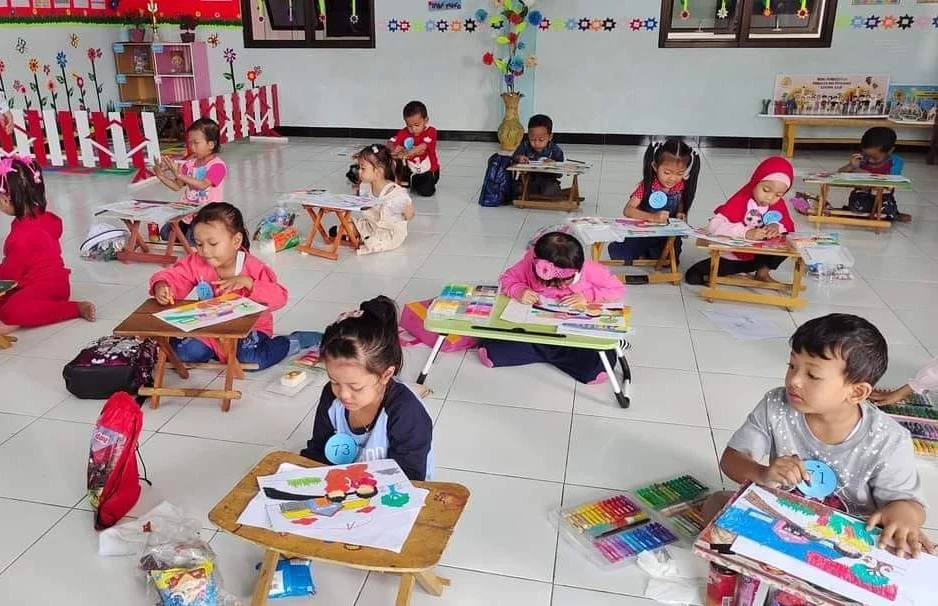 Mimsagum Menggelar Lomba Mewarnai PAUD dan TK Se-Kabupaten Gresik