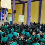 Siswa SD Mumtaz Antusias Nobar Film Petualangan Mata Angin