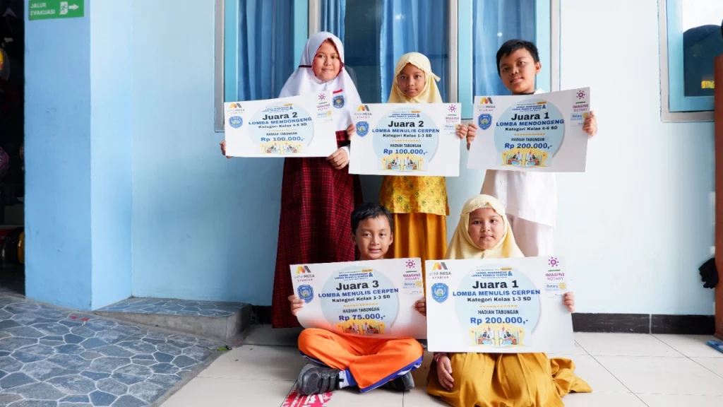 SD Mudabo Borong Lima Juara Menulis Cerpen dan Mendongeng Super SLA