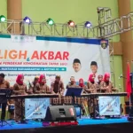 Angklung SMK Muda Tampil di Tabligh Akbar PDM Ngawi