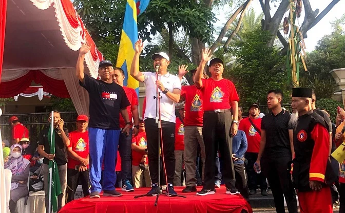 50 Ribu Warga Muhammadiyah Lamongan Jalan Sehat Sambut Muktamar