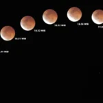 Cantiknya Gerhana Bulan Total di Langit UMSurabaya