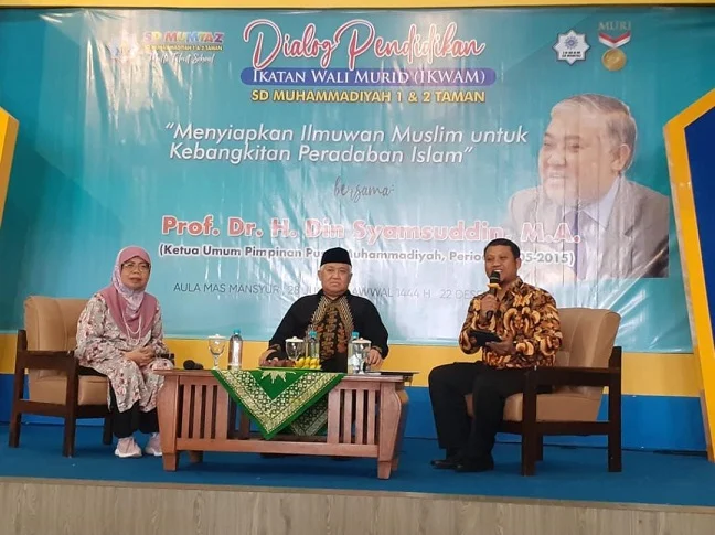 Pesan Din Syamsuddin pada Wali Murid SD Mumtaz