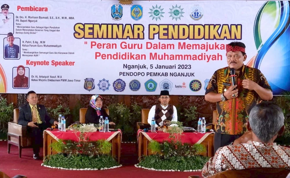 Di Depan 400 Guru Muhammadiyah, Plt Bupati Nganjuk: Siswa Ojo Dibanding-bandingke