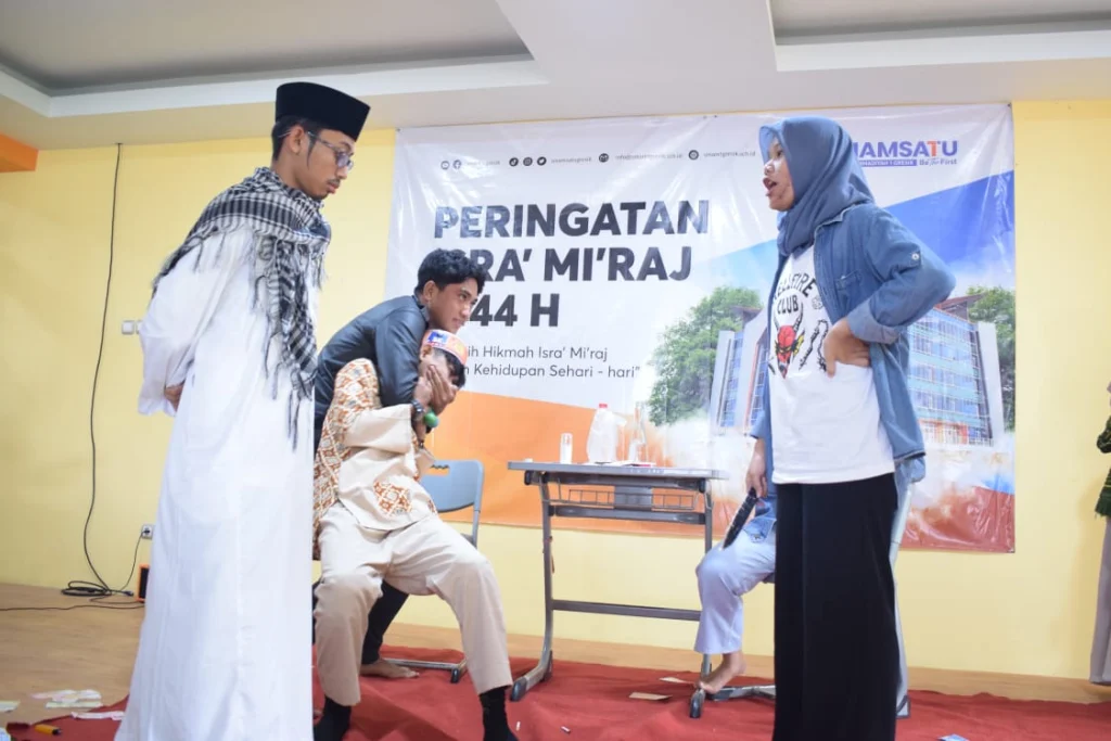 Adu Akting Siswa Smamsatu di Lomba Drama Isra Mikraj