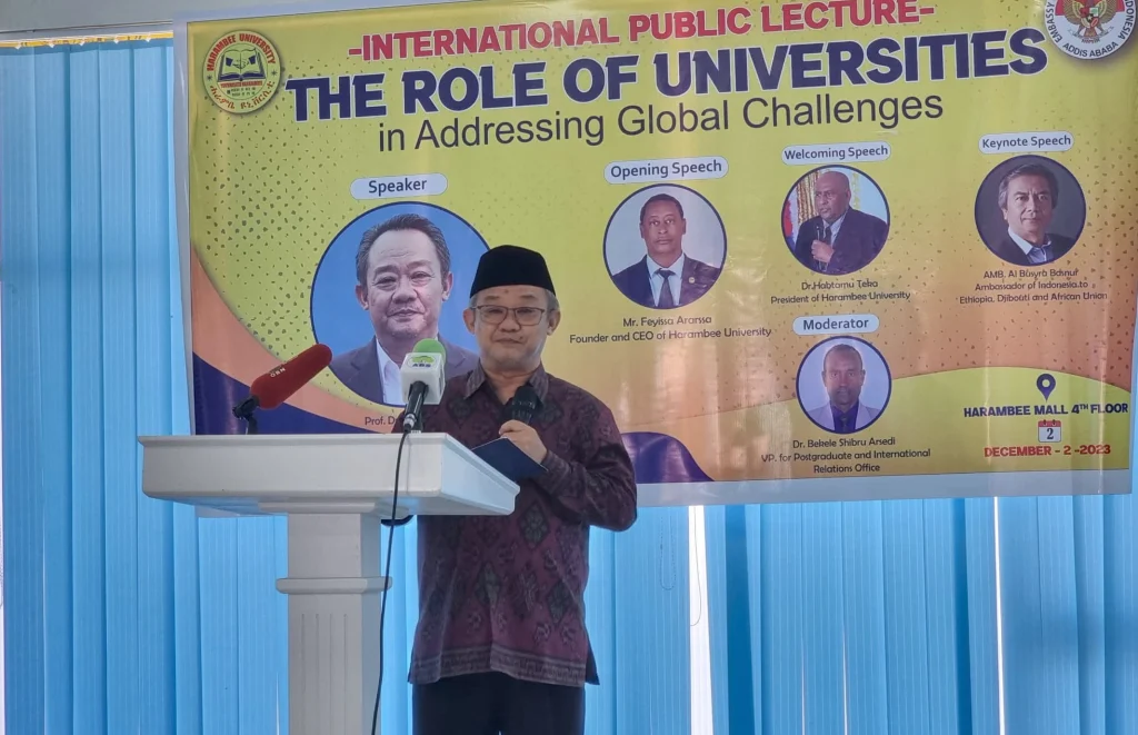 Di Etiopia, Abdul Mu’ti Bicara Peran Kampus Menghadapi Tantangan Global