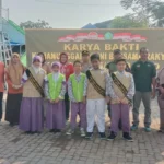 Duta PJAS SD Krian Ikuti Karya Bakti Kemanunggalan TNI bersama Rakyat