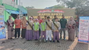 Duta PJAS SD Krian Ikuti Karya Bakti Kemanunggalan TNI bersama Rakyat