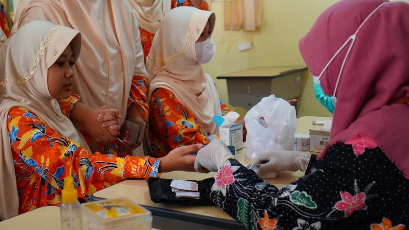 Skrining Anemia di Smamita, Puskesmas Taman Dapat Apresiasi