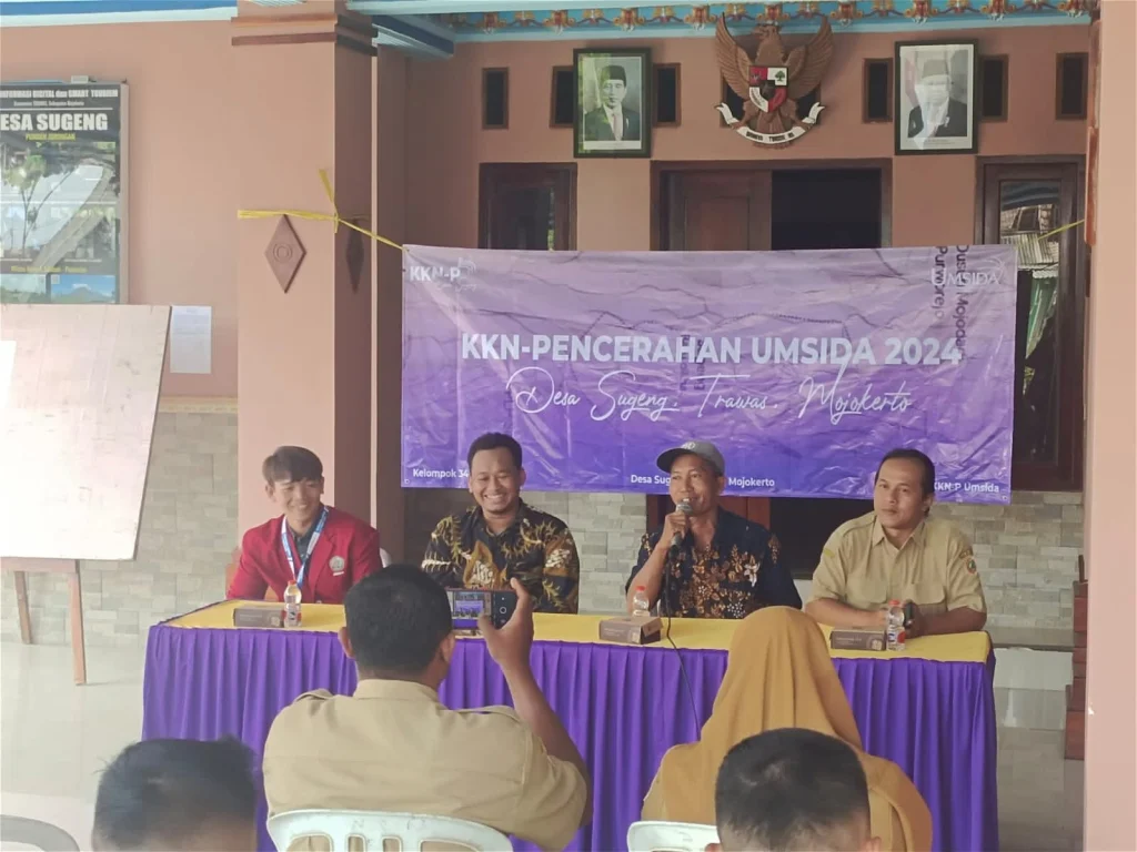 KKN-P 34 Umsida Dibuka, Begini Pesan Kepala Dusun
