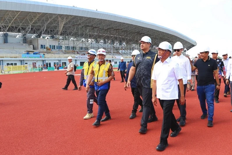Menko Muhadjir Tinjau Sumut Sport Center, Venue Utama PON XXI