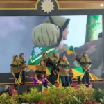 Kabilah HW SDM 3 As-Salam Atraksi Semaphore di Peresmian PPI AMF