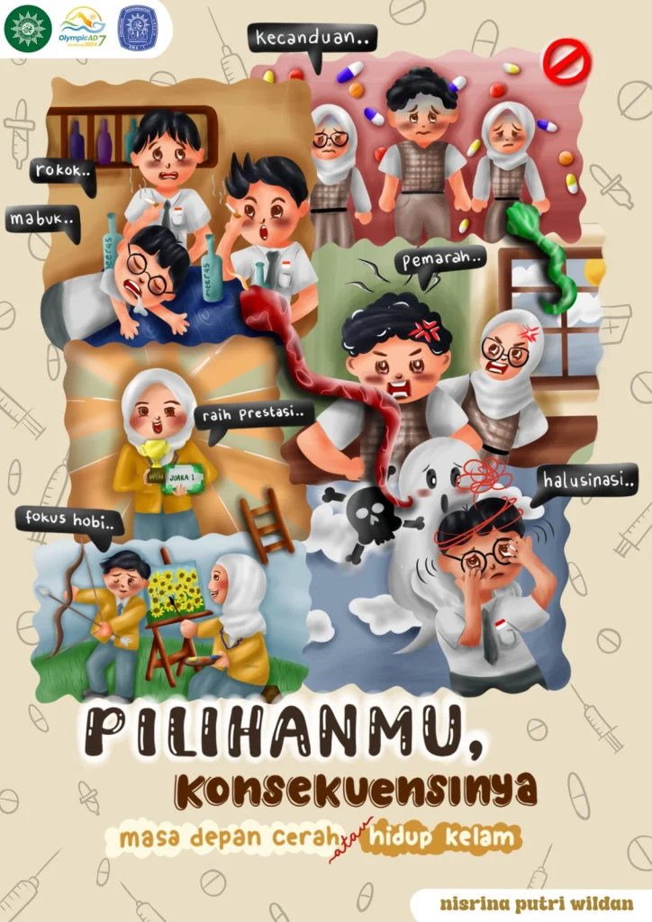 Inilah Poster Karya Siswa Power Art Smamsatu yang Raih Emas Olympicad