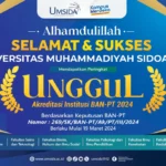Terima Kasih, Ucapan Selamat dan Sukses Umsida Terakreditasi Unggul Mengalir Deras