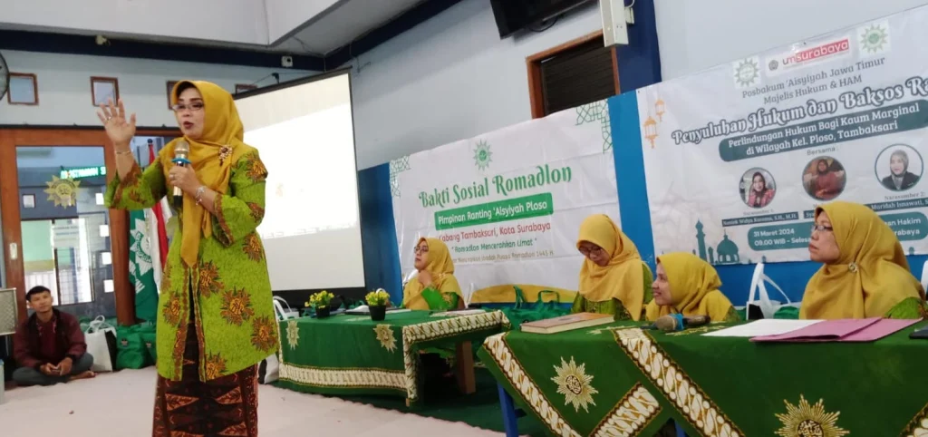 Posbakum Aisyiyah Jatim Mengadakan Penyuluhan Hukum dan Baksos Ramadhan 