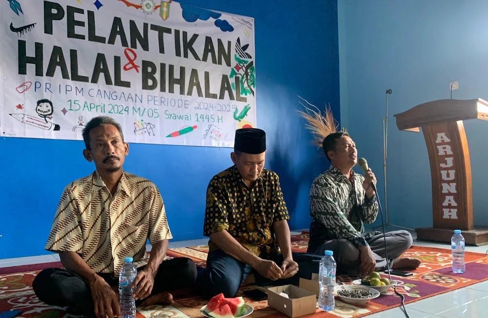 Pelantikan dan Halalbihalal, PR IPM Cangaan Adakan Sarasehan 