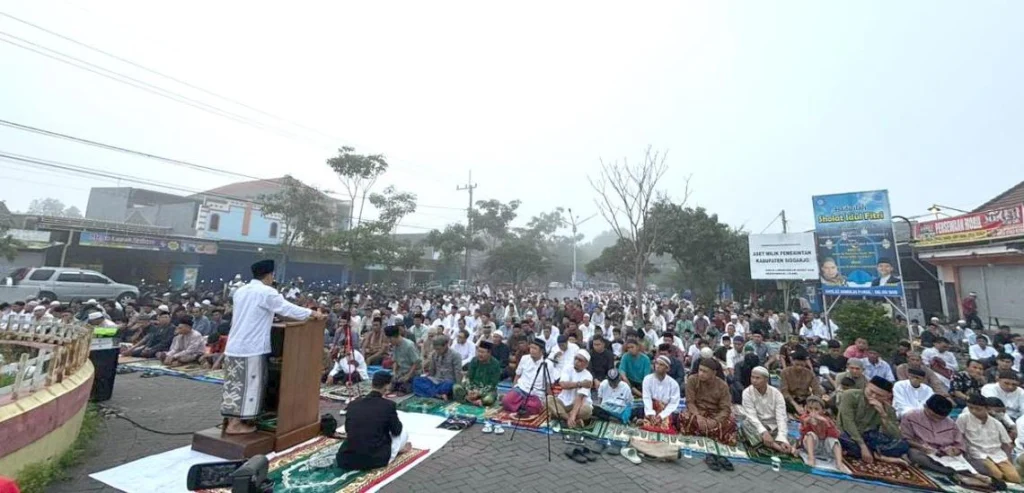 Khotib Lokal Dominasi Sholat Idul Adha Cabang Tulangan