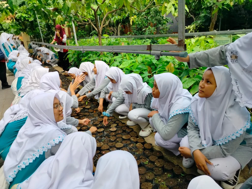 Mengenal Kakao di Outing Class SMPM 12 Sendangangung