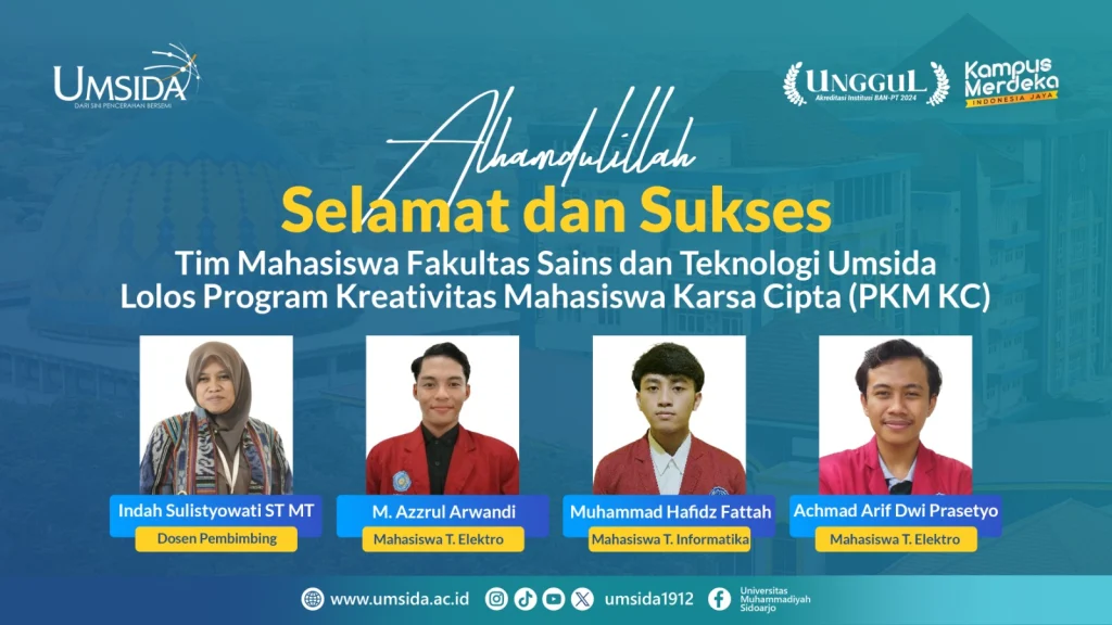 Mahasiswa Umsida Usung Ide Kurangi Angka Kecelakaan Berkendara di PKM KC Kemendikbudristek