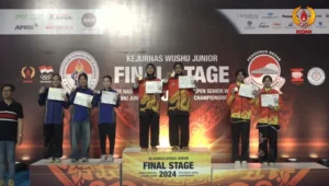 Atlet Wushu Smamda Raih Emas Kejurnas Wushu Junior Taolu dan Sanda 2024