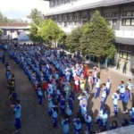 Dipandu Instruktur, Seluruh Warga SMA Muha Senam Bersama