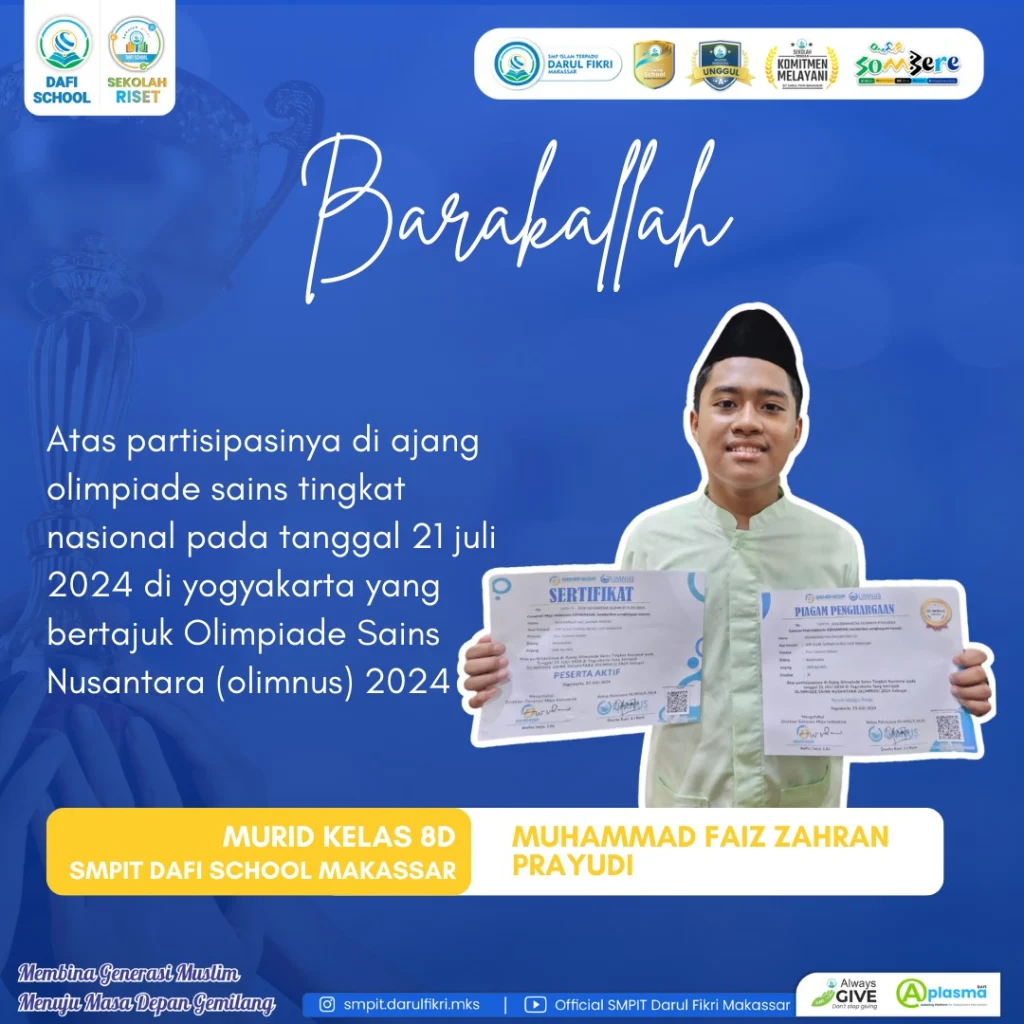 Siswa Ini Raih Medali Perak Olimnus Bidang Matematika