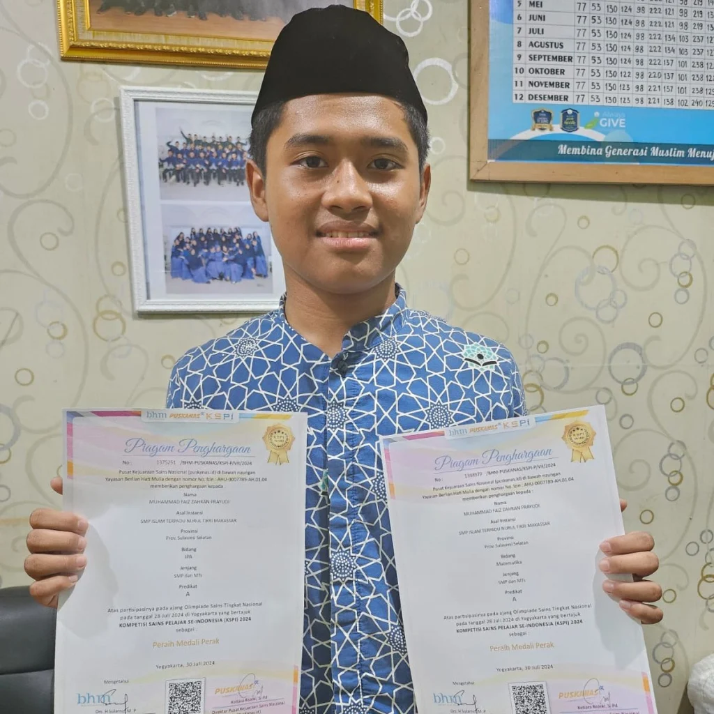 Siswa SMPIT Darul Fikri Ini Tutup Juli dengan Dua Prestasi