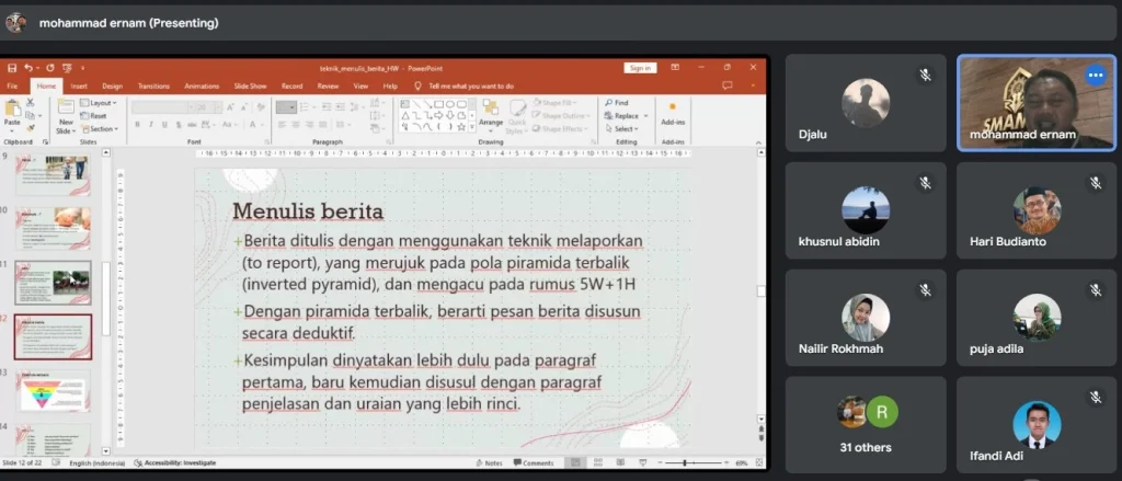 Jaya Melati 1 Konsul Balapan Hizbul Wathan Perkuat Kemampuan Jurnalistik