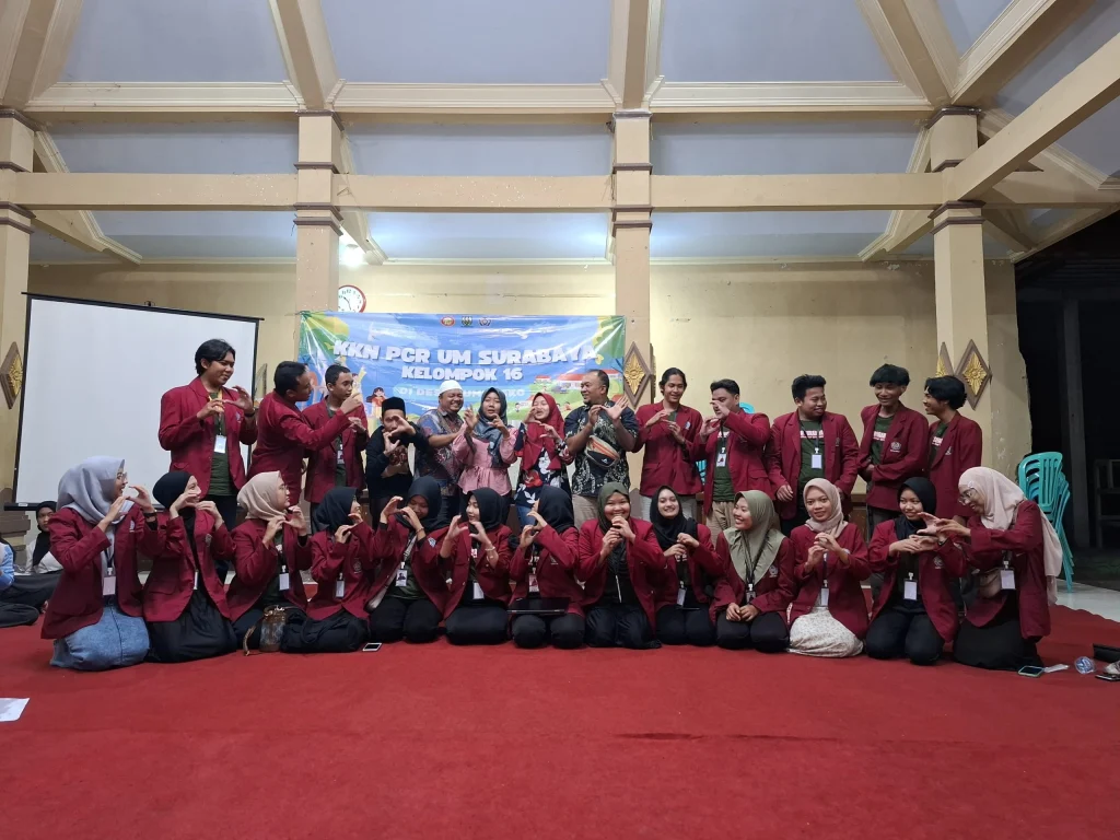 Pembukaan KKN UM Surabaya Kelompok 16 Desa Sumengko