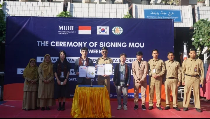 SMA Muhi Yogyakarta Terima Kunjungan Internasional dari Gyeongbok Korea Selatan