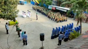Kolaborasi SD dan SMP Muhammadiyah Gelar Upacara HUT Ke-79 RI