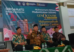 Peletakan Batu Pertama Gedung Gen Q Centre, Ini Pesan Wakil Ketua PWM Jatim