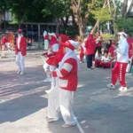 Jalan Santai dan Senam Sehat Peringati HUT RI Ke-79 di Perumahan Griya Antang Harapan Makassar