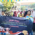 Semarak HUT Ke-79 RI, PRM Randegan Ajak Warga Jalan Sehat