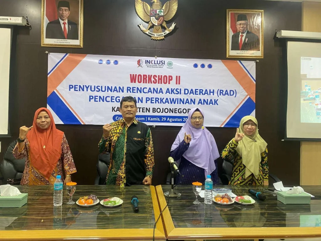 PDA Bojonegoro dan Pemkab Bojonegoro Bersinergi Gelar Workshop Penyusunan RAD Pencegahan Perkawinan Anak