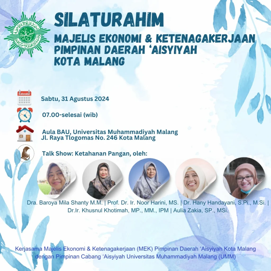 Aisyiyah UMM Dorong Kemandirian Ekonomi Lewat Workshop Ketahanan Pangan se-Malang Raya