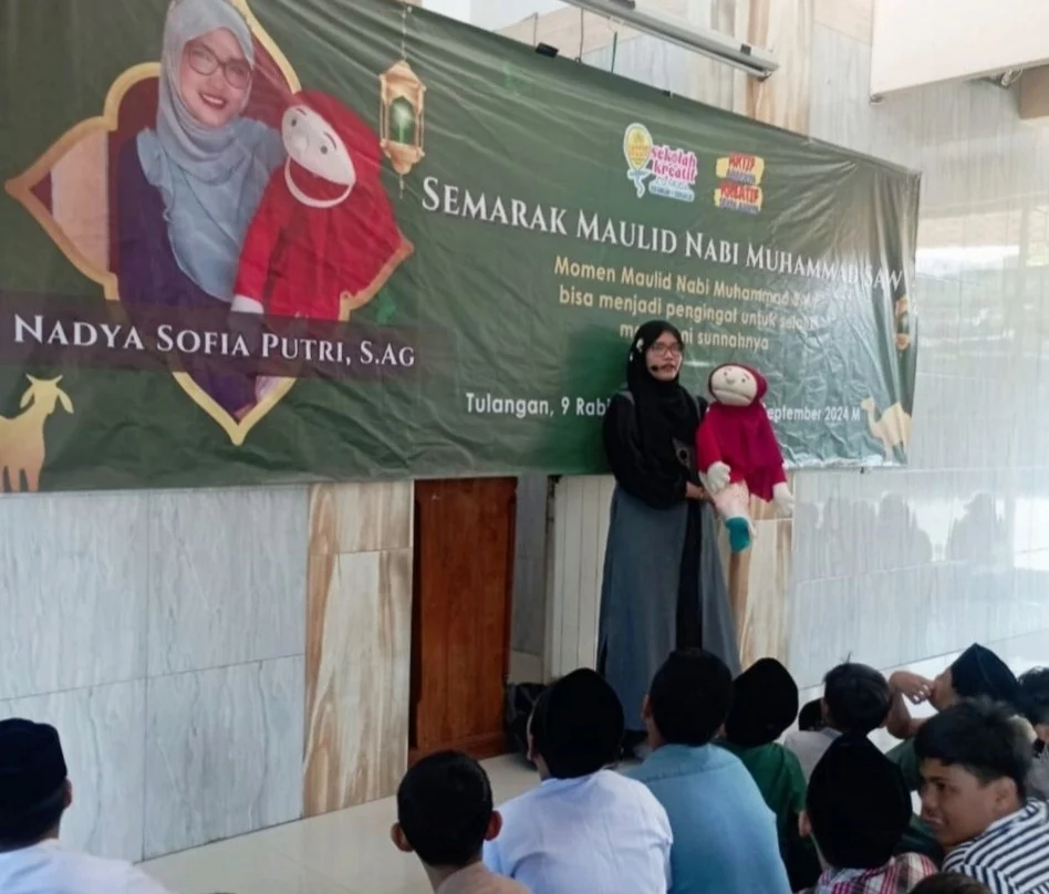 Dongeng Islami Semarakkan Peringatan Maulid Nabi di SD Muhammadiyah 2 Tulangan