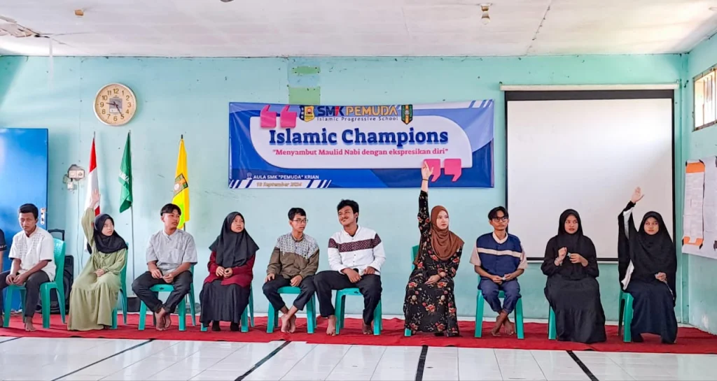 Islamic Champion dalam Maulid Nabi Muhammad Saw di SMK Pemuda Krian
