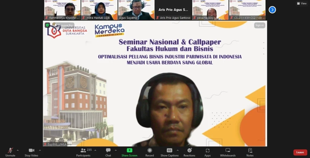 Seminar Nasional Universitas Duta Bangsa Soroti Daya Saing Global Industri Pariwisata