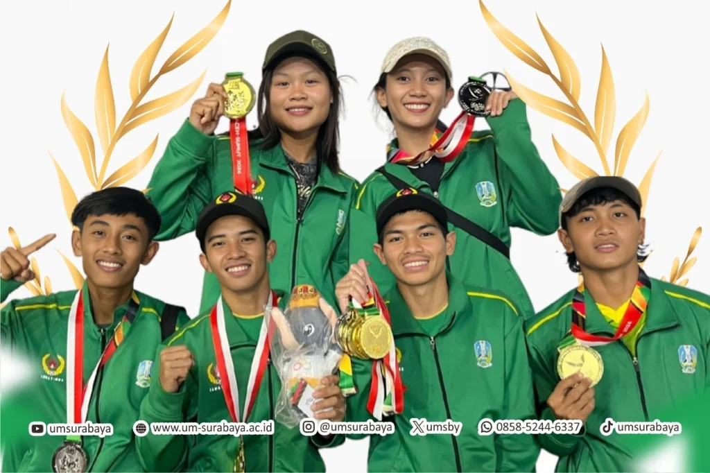Mahasiswa UM Surabaya Sabet 9 Medali di PON XXI Aceh-Sumut