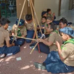 Qobilah HW Sekolah Terampil SD Muhammadiyah 1 Kota Blitar Buat Pionering Kaki Tiga