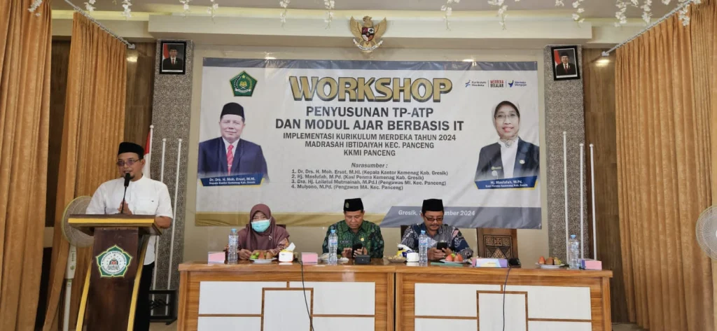 Tingkatkan Kompetensi Kinerja Pendidik, KKMI Kecamatan Panceng Gelar Workshop Penyusunan TP-ATP
