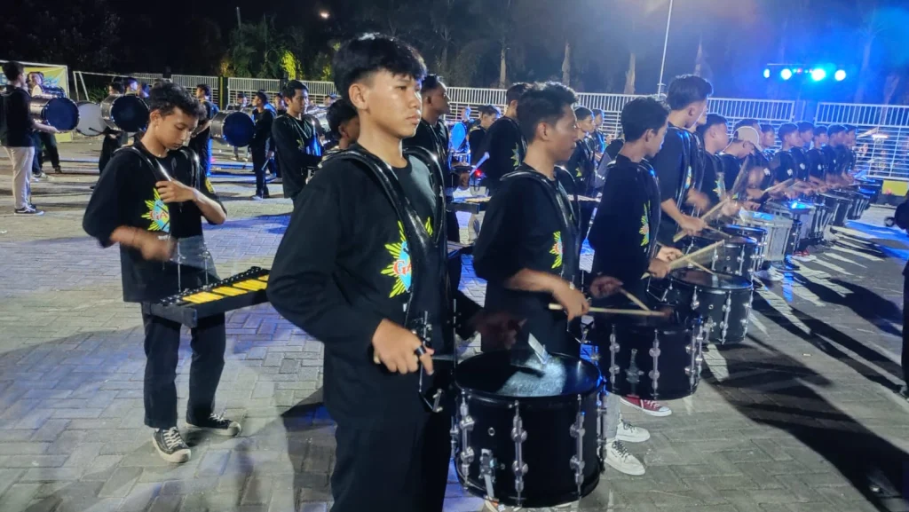 Kolaborasi Tiga Drumband Muhammadiyah Meriahkan Pra Milad Garda Muhammadiyah Mojopetung
