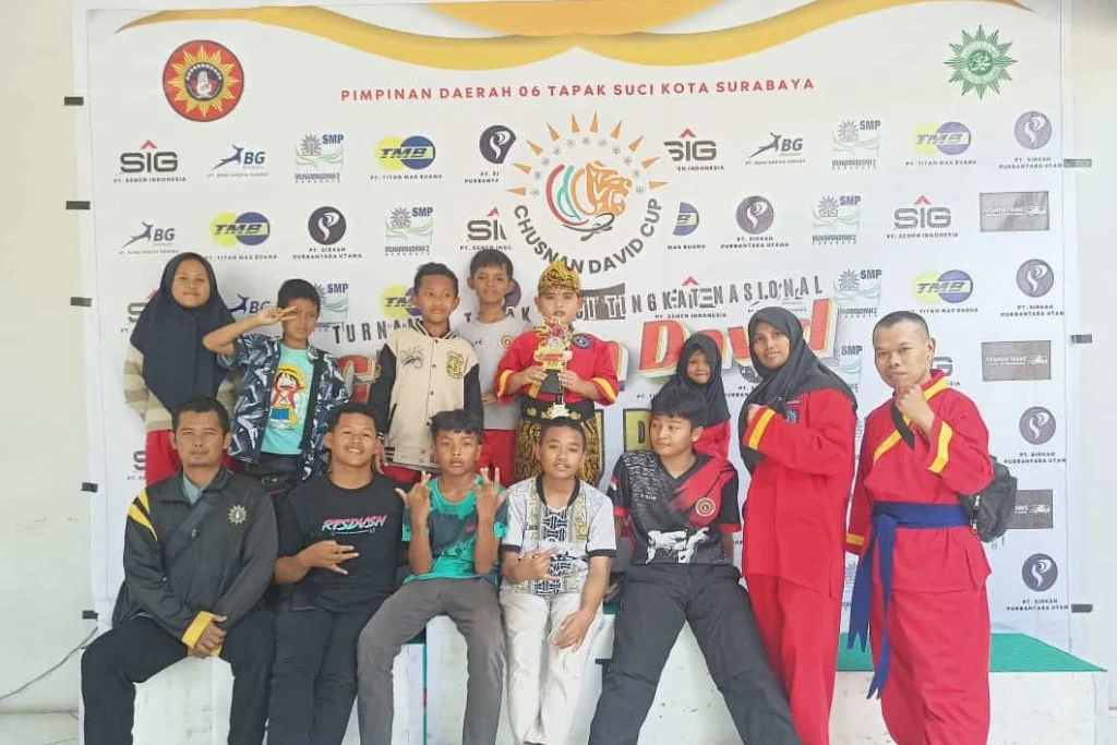 Atlet Tapak Suci Pimda 065 Kota Blitar Berjuang di Chusnan David Cup 2024 di Surabaya